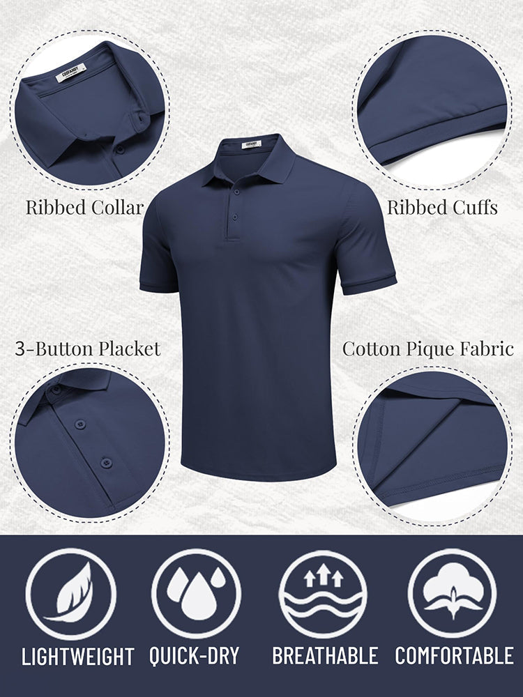 Classic Quick-Dry Golf Polo Shirt (US Only)
