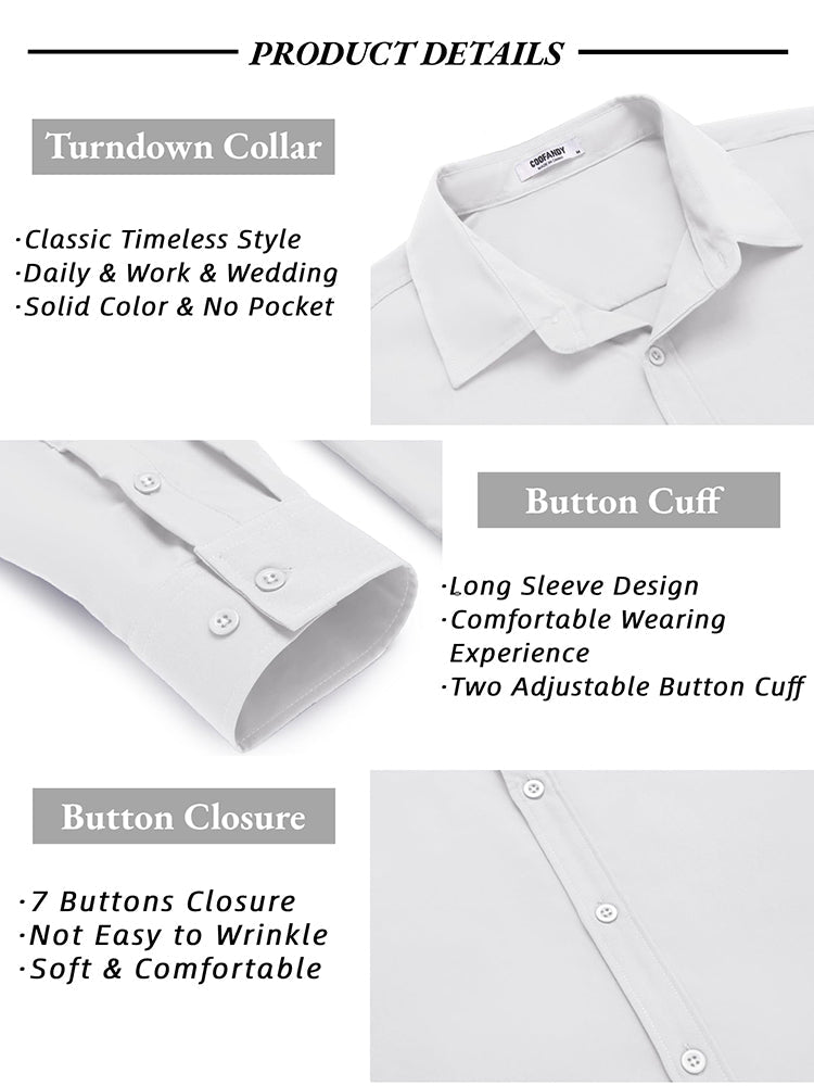 Casual Button Down Dress Shirt