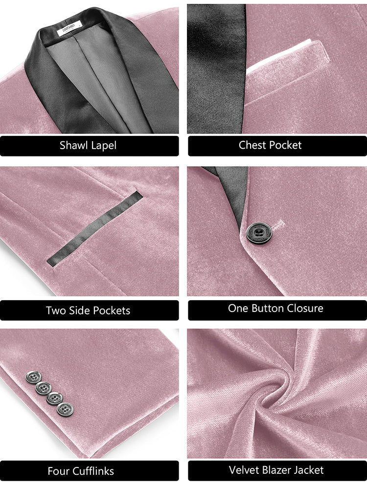 Velvet Tuxedo Blazer Jacket (US Only)