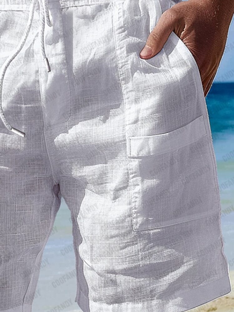 Lightweight Multi Pockets 100% Cotton Shorts