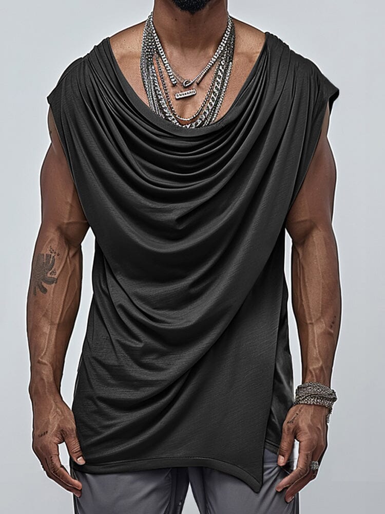 Stylish Draped Sleeveless Top