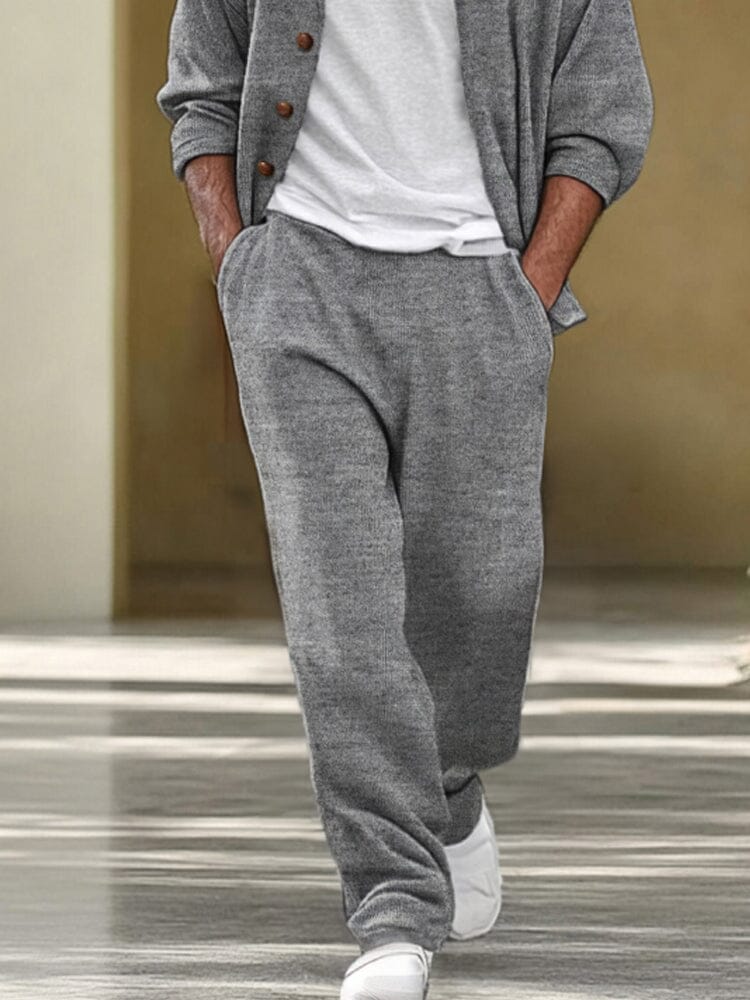 Luxe Simple Cardigan Pants Set