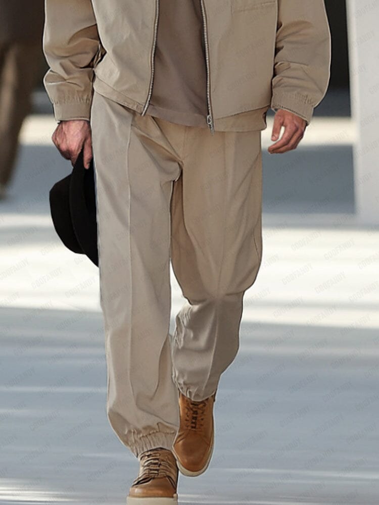 Casual Outdoor Jacket Trousers Set