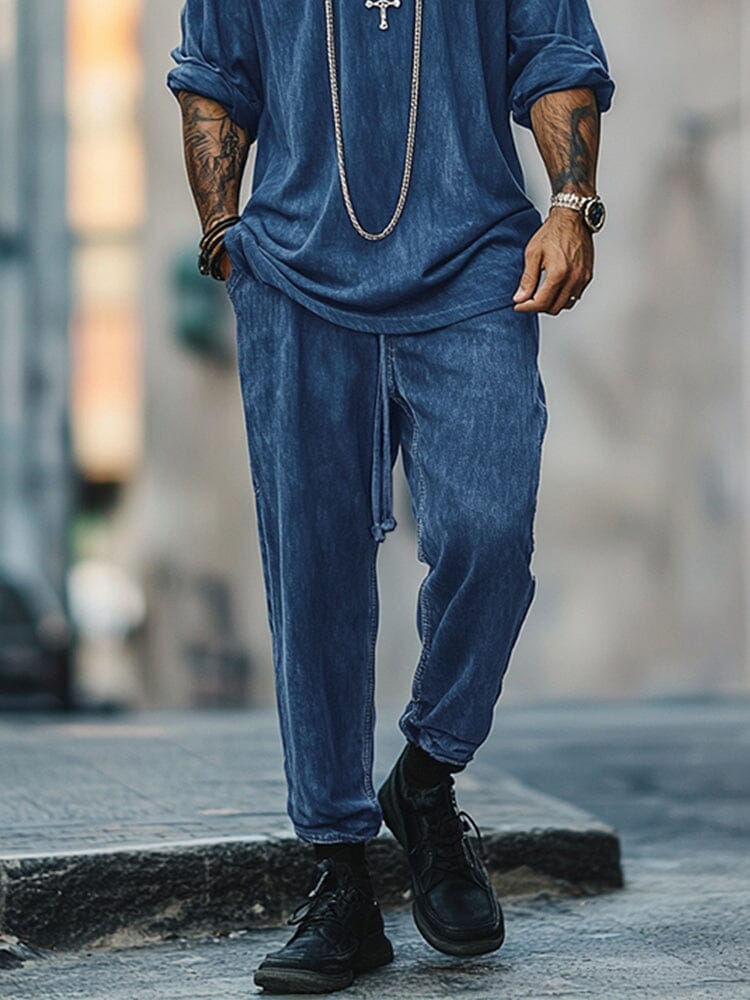 Stylish Simplicity Denim 2-Piece Set