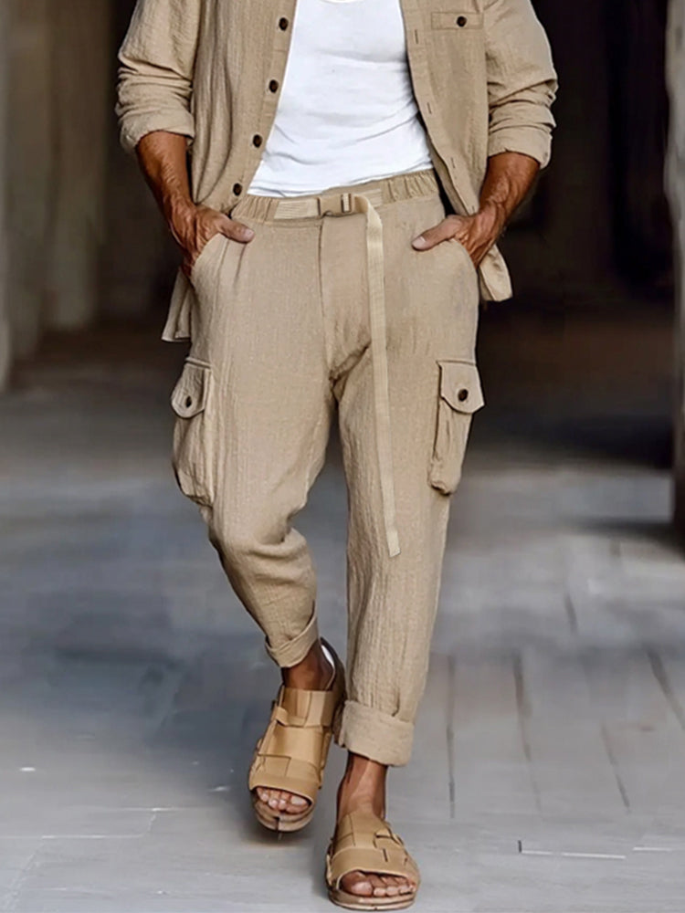Leisure Cotton 2-Piece Cargo Set