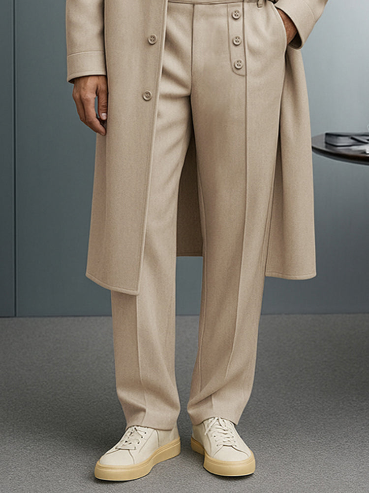 Refined Smart Casual Longline Suit Set