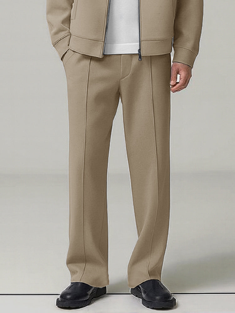 Simple Elegant Jacket Pants Set
