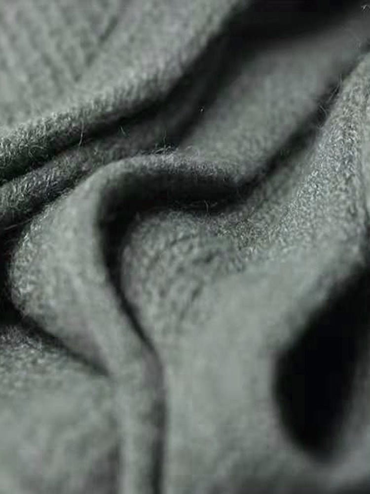 Versatile Thermal Solid Color Knit Scarf