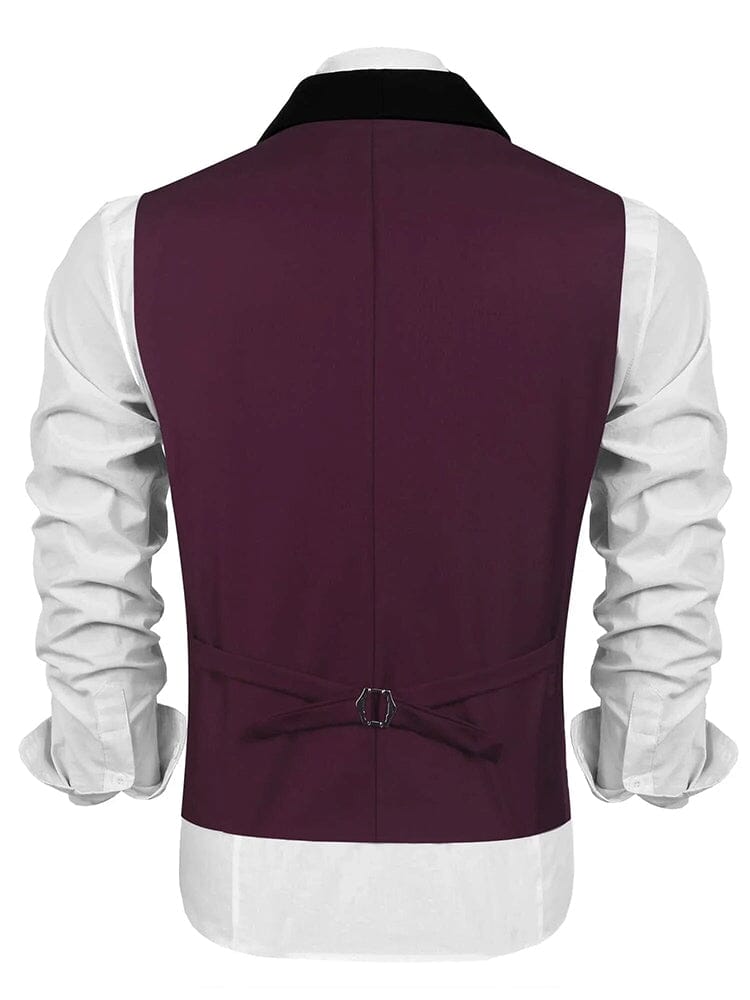 Buttons V-neck Suit Vest (US Only)