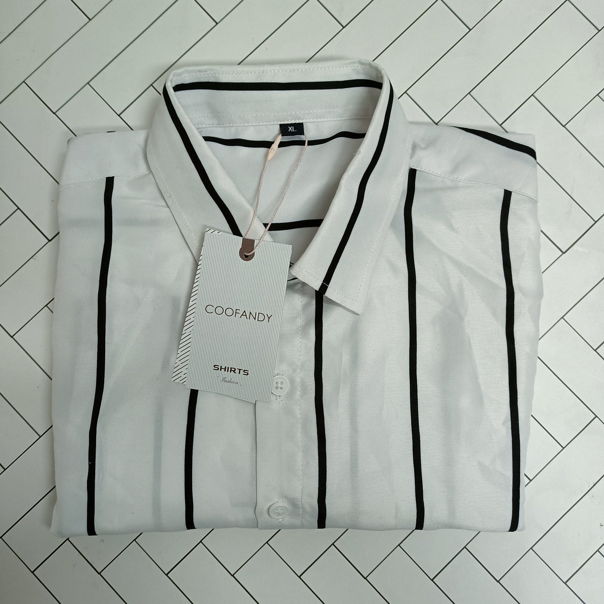 Coofandy Simple Striped Shirt