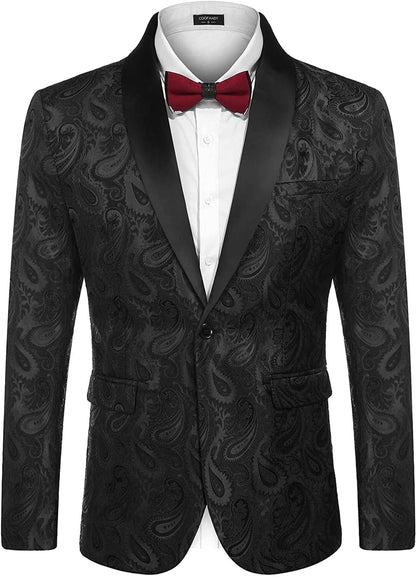 Paisley Shawl Lapel Blazer (US Only)