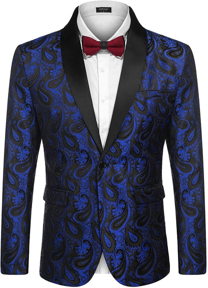 Paisley Shawl Lapel Blazer (US Only)