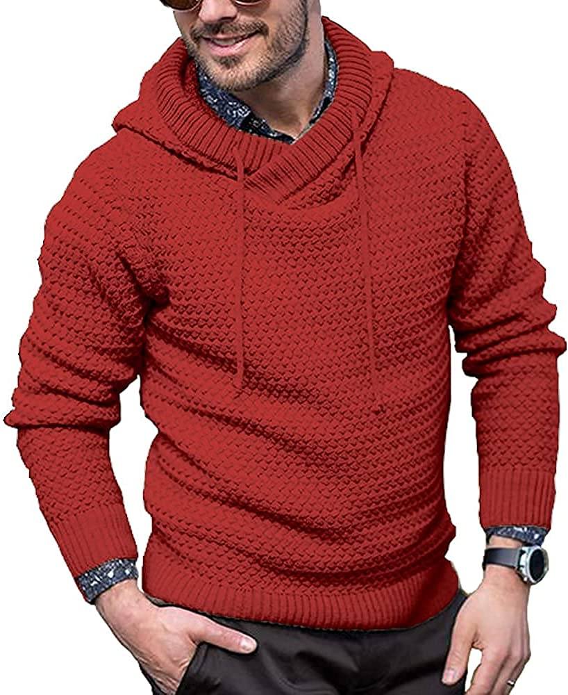 Knitted Thick Warm Hooded Pullover Sweater (Us Only)