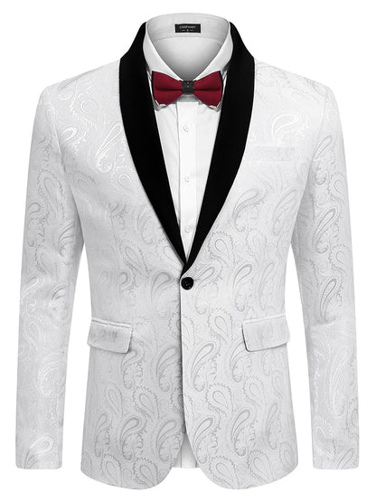 Paisley Shawl Lapel Blazer (US Only)