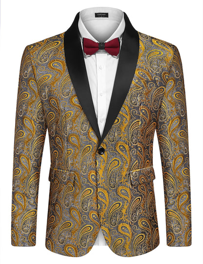 Paisley Shawl Lapel Blazer (US Only)