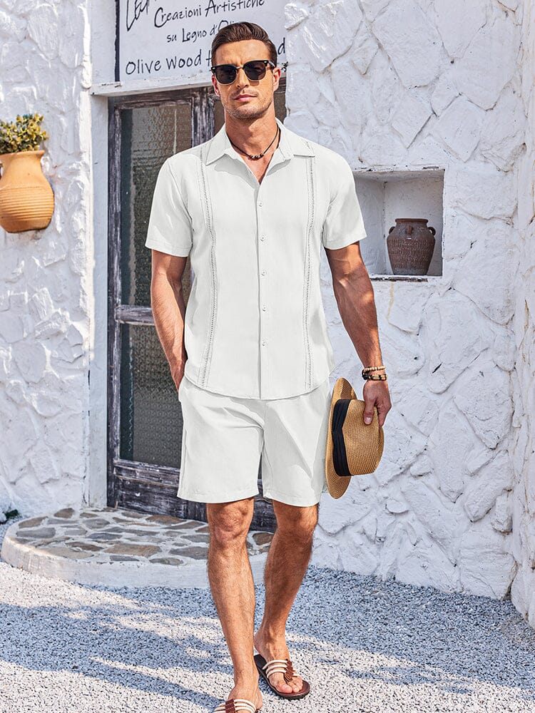 Soft Cuban Shirt Shorts Set (US Only)