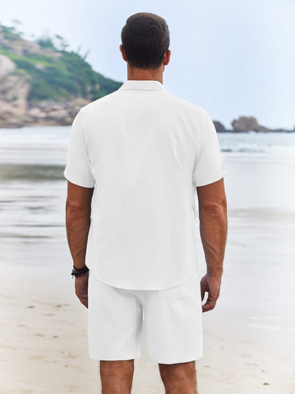 Vacation Textured Beach Shirt Set (US Only)