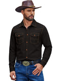 Western Cowboy Long Sleeve Button Down Work Shirt (US Only)