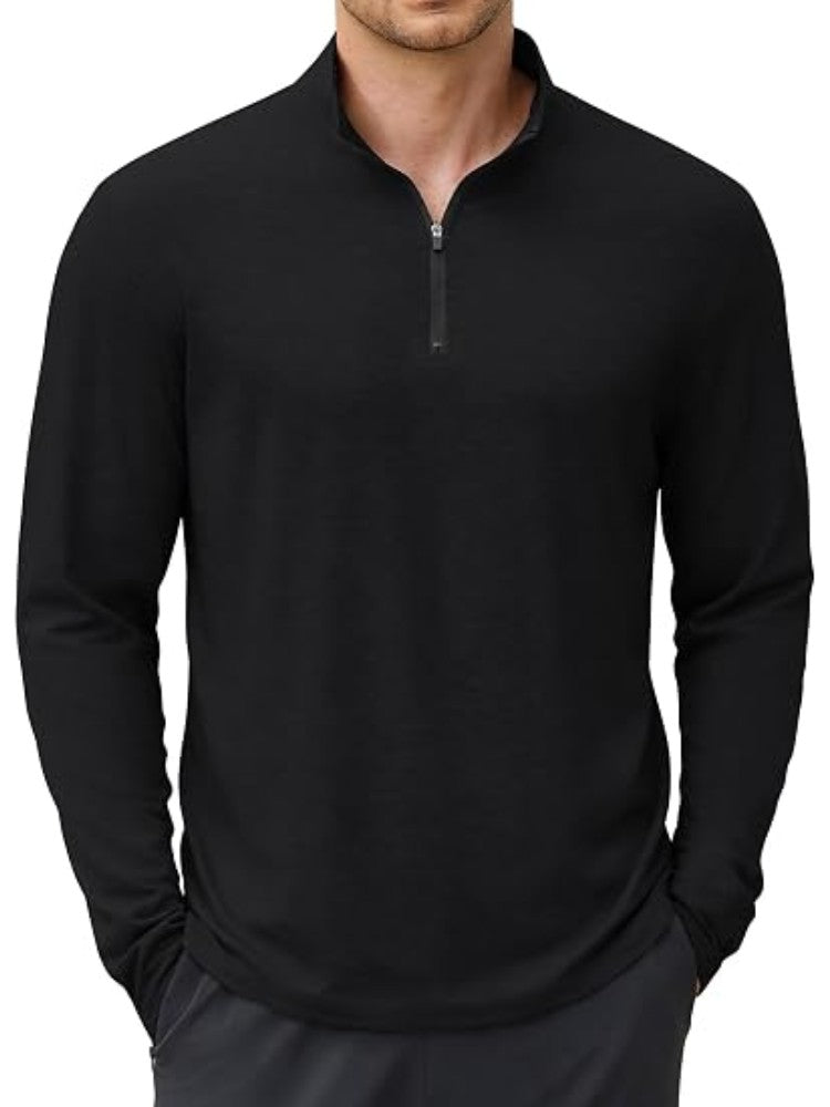 Lightweight Quarter Zip Mock Neck Golf Pullover (US Only)