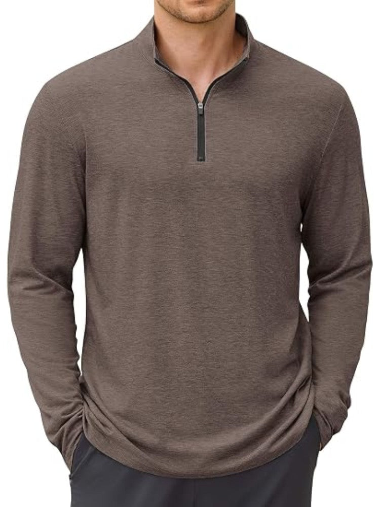 Lightweight Quarter Zip Mock Neck Golf Pullover (US Only)
