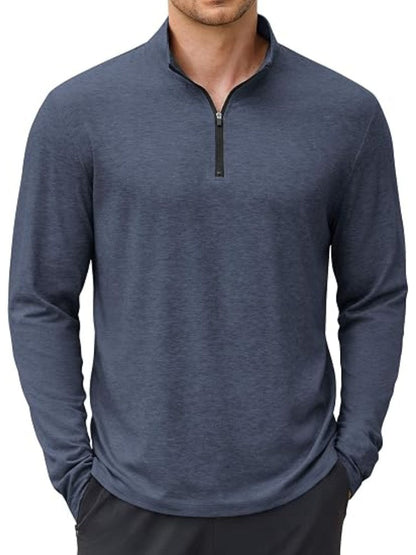 Lightweight Quarter Zip Mock Neck Golf Pullover (US Only)