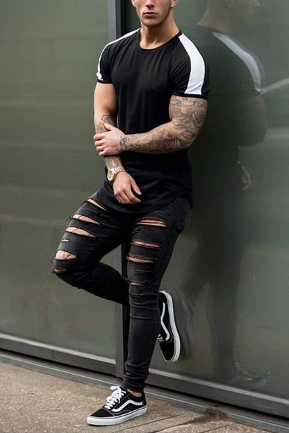 Slim Fit Longline T-shirt (US Only)