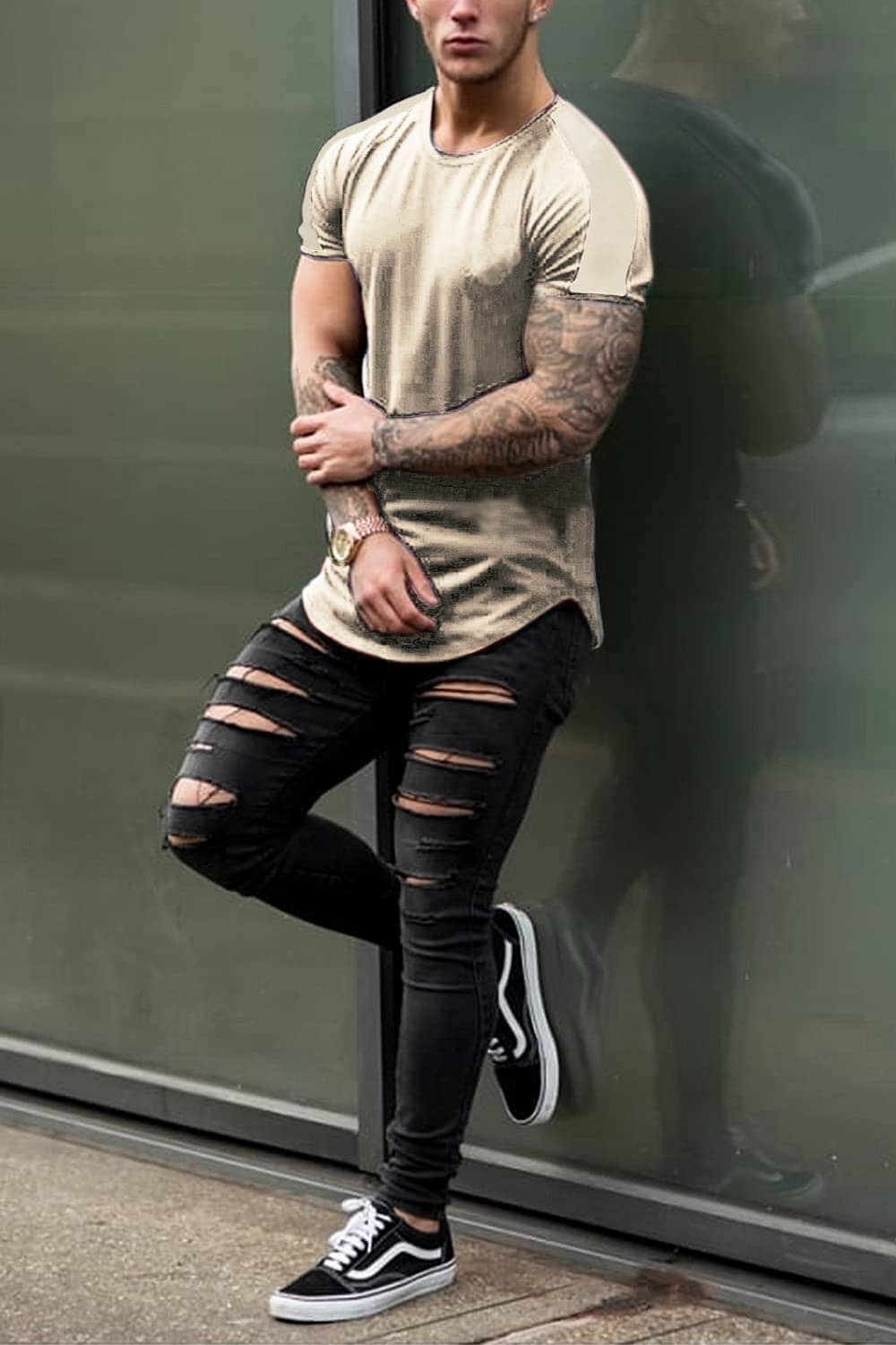 Slim Fit Longline T-shirt (US Only)