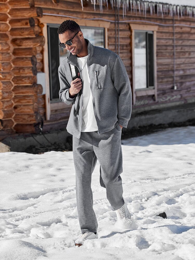Athleisure Regular Fit Jacket Set