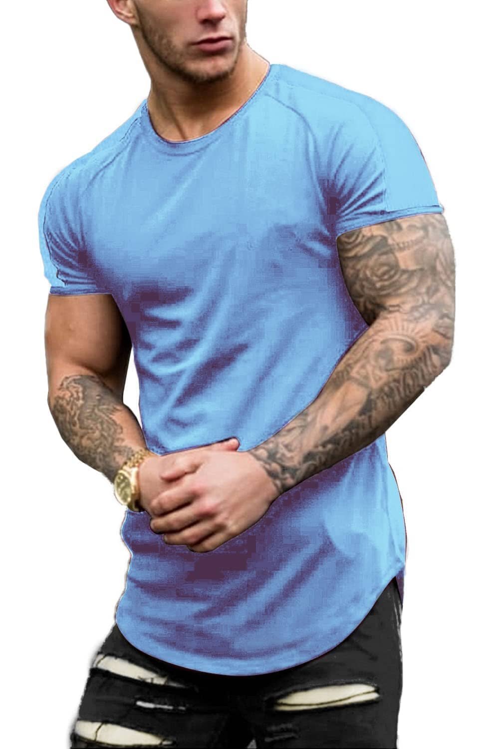 Slim Fit Longline T-shirt (US Only)