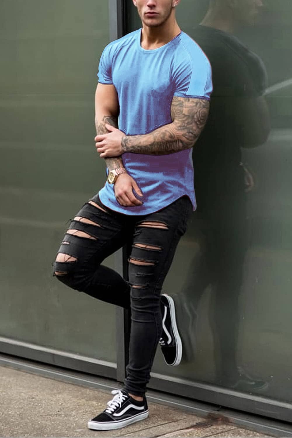 Slim Fit Longline T-shirt (US Only)