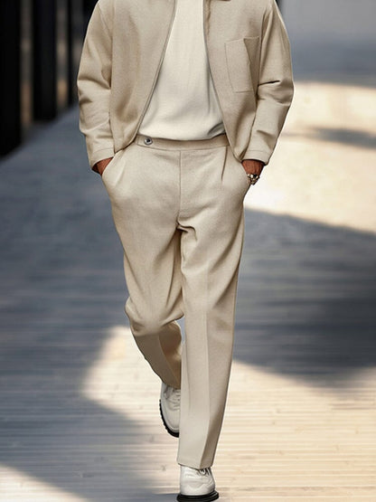 Versatile Jacket Pants Set