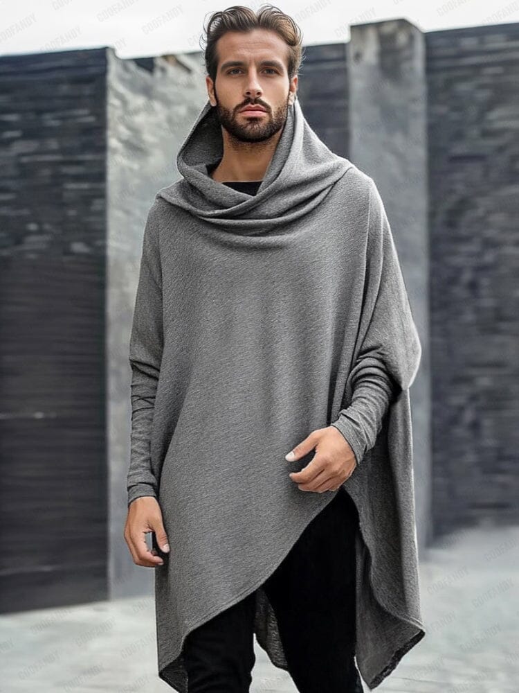 Modern Asymmetrical Hooded Top