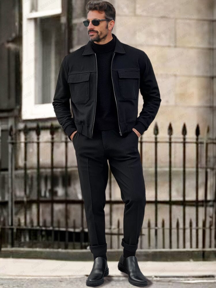Classic Utility Cargo Jacket Set