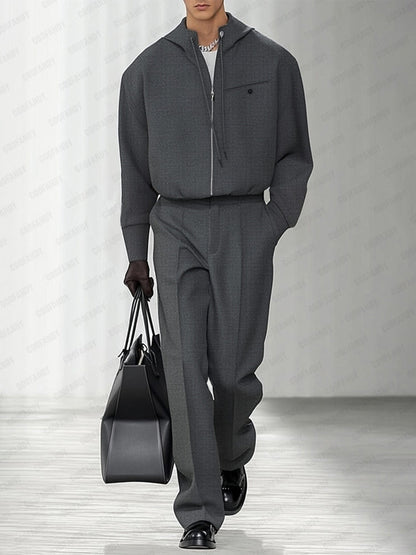 Leisure Relaxed Hood Jacket Pants Set