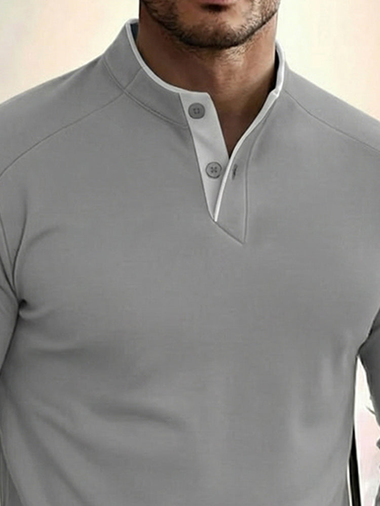Layering Essential Contrast Placket Shirt