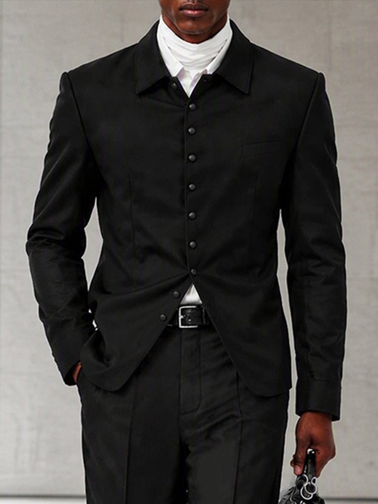 Modern Gentleman Suit Blazer Pants Set