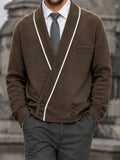 Wardrobe Essentials Contrast Wrap Cardigan