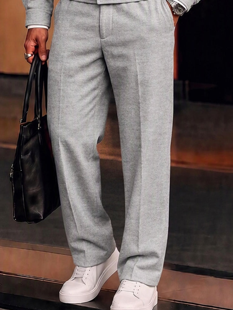 Smart Casual Suit Jacket and Pants Set