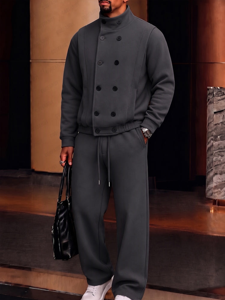 Casual Comfort Double-breasted Sports Set