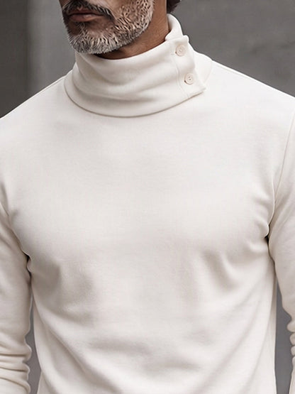 Smart Casual Turtleneck Long Sleeve Undershirt