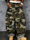 Camo Cargo Baggy Wide Leg Pants
