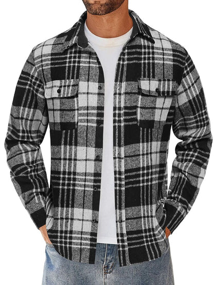 Leisure Checked Flannel Shirt