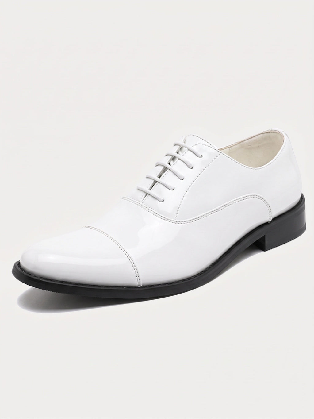 Patent Leather Cap Toe Oxford Dress Shoes