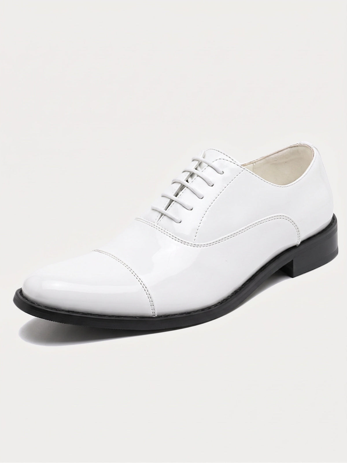 Patent Leather Cap Toe Oxford Dress Shoes