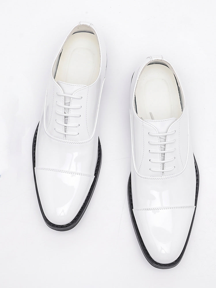 Patent Leather Cap Toe Oxford Dress Shoes