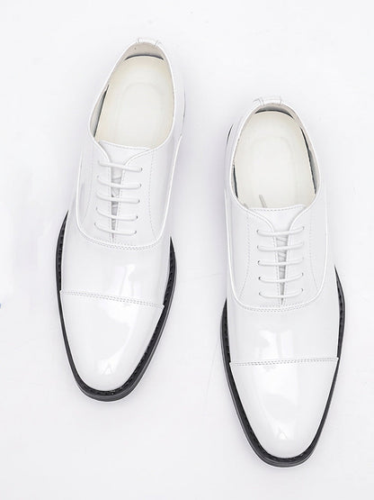 Patent Leather Cap Toe Oxford Dress Shoes