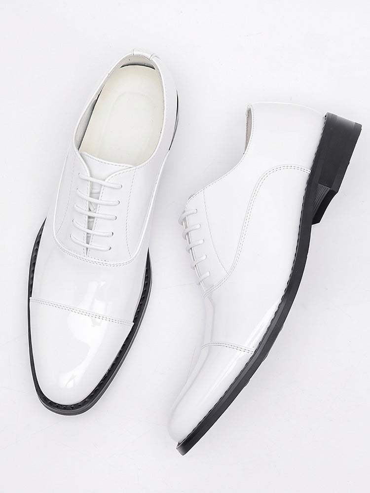 Patent Leather Cap Toe Oxford Dress Shoes