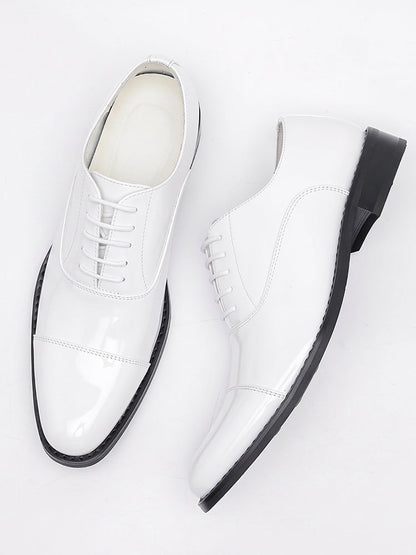 Patent Leather Cap Toe Oxford Dress Shoes