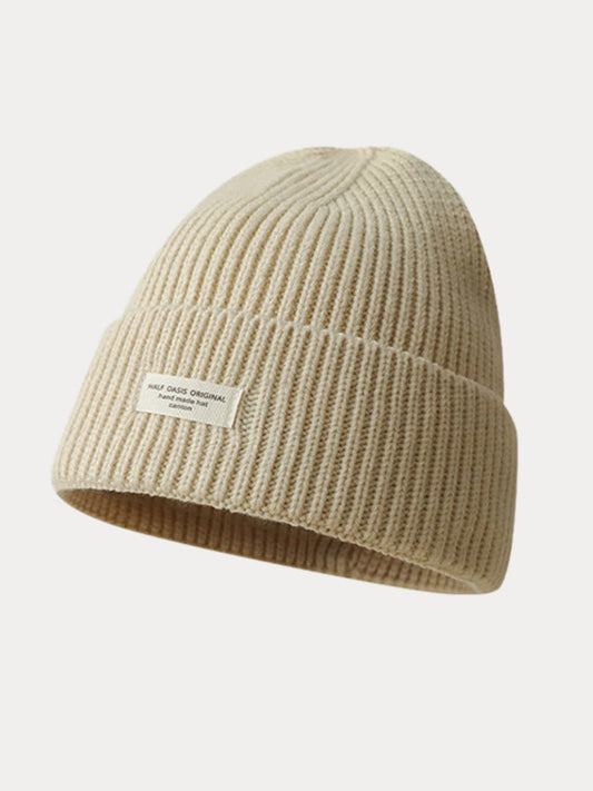 Stylish Warm Label Knit Beanie