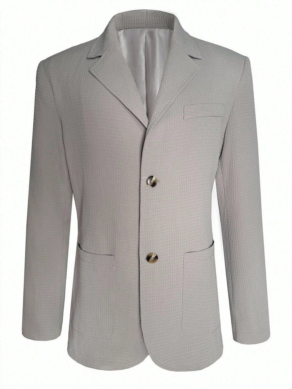Textured Jacquard Relaxed Fit Blazer